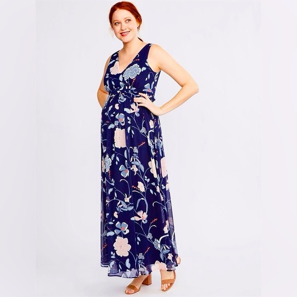 Motherhood Maternity Dresses & Skirts - Motherhood Maternity - Women's Maternity Floral Sleeveless Maxi Dress! NWOT!